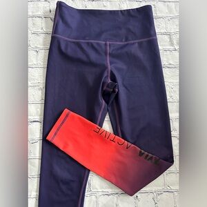 ZYIA Active light and tight hog waisted ombré leggings size 2